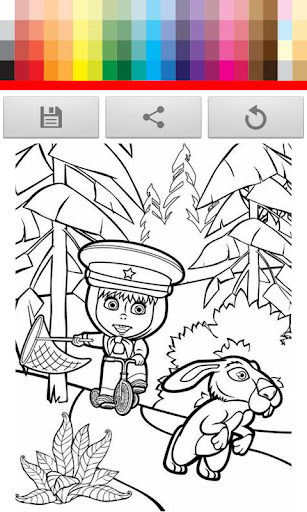 【免費家庭片App】Girl and Bear coloring Book-APP點子