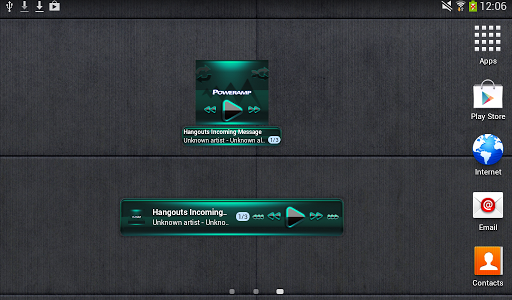 【免費生活App】Poweramp widget - BLACK Mint-APP點子