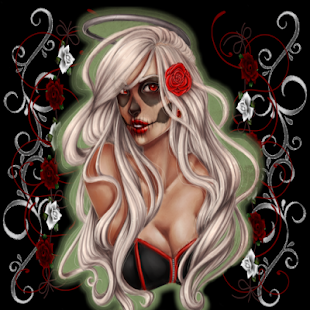 Free Download Sugar Skull Beauty GO THEME APK for Android