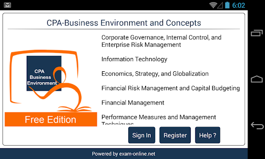 How to download CPA Busi.Env  Exam Online Free lastet apk for pc