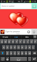 GO SMS - Theme Saint Valentine APK צילום מסך #2