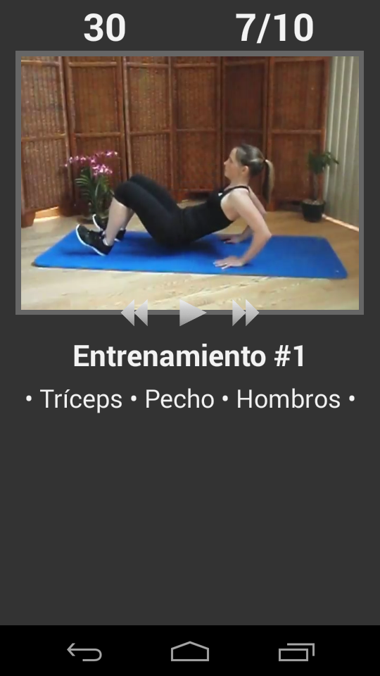 Android application Daily Arm Workout - Trainer screenshort