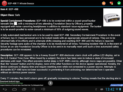 SCP Database - screenshot thumbnail