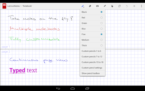 LectureNotes Screenshot