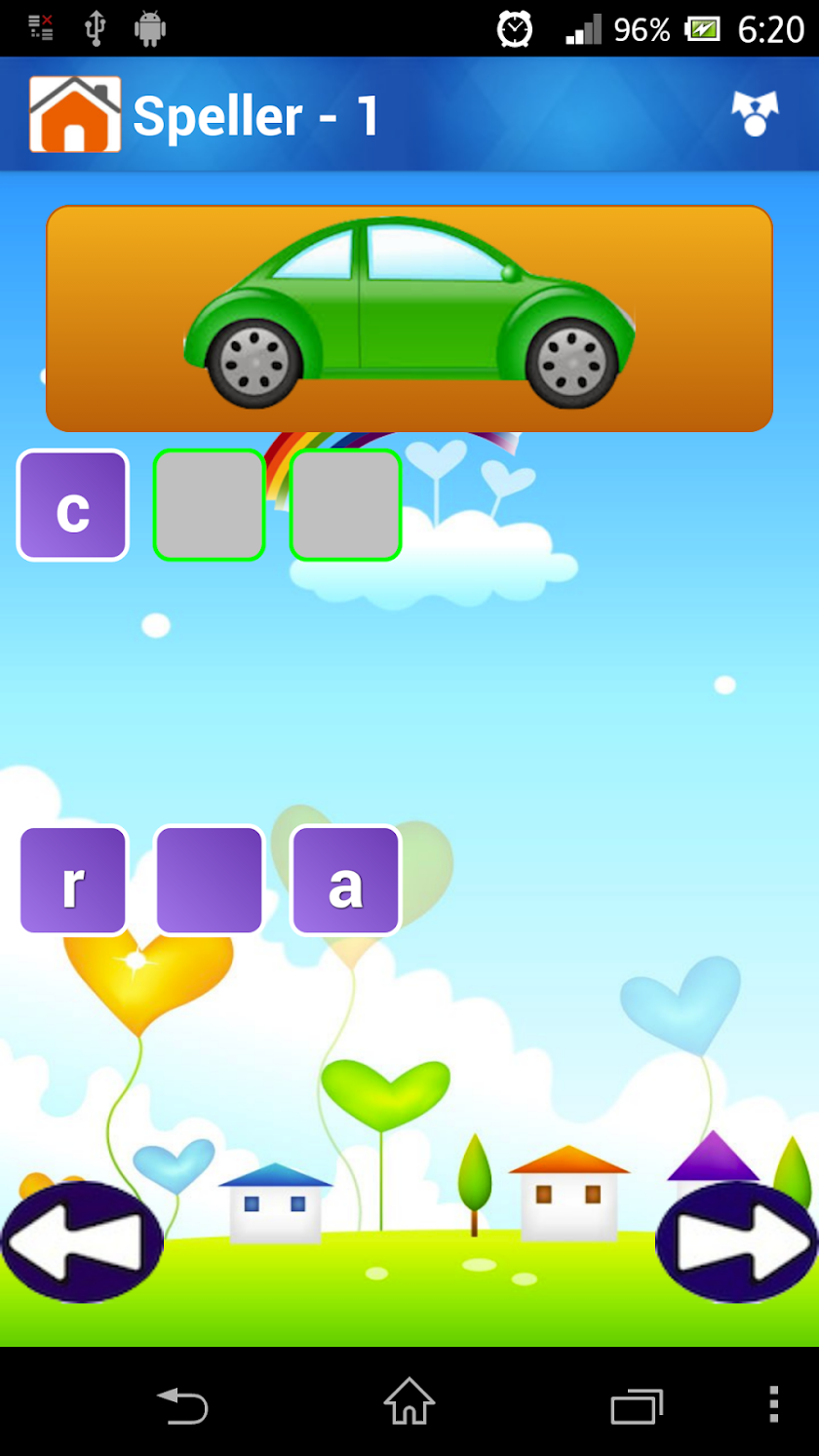 Phonics Spelling &amp; Sight Words Screen 2