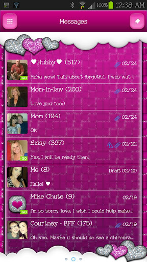 GO SMS - Special Hearts 2
