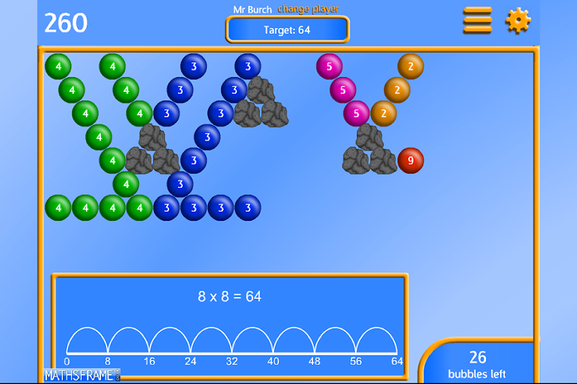 Bubble Pop Multiplication Free Screen 2