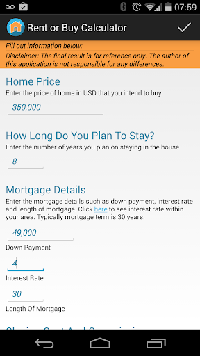 Rent Or Buy Calculator