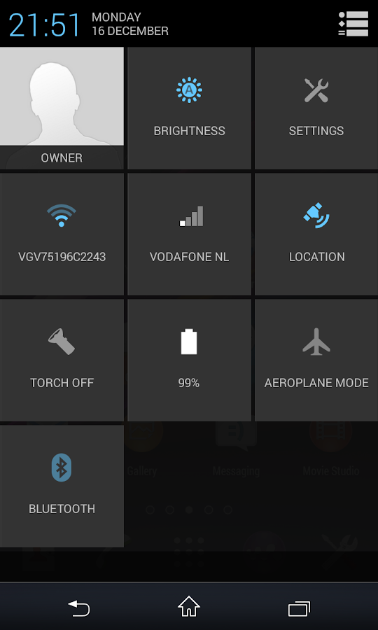 CM11 CM10 Sony XPERIA Z theme - screenshot