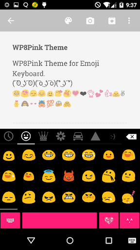 【免費個人化App】Pink Skin Emoji Keyboard-APP點子