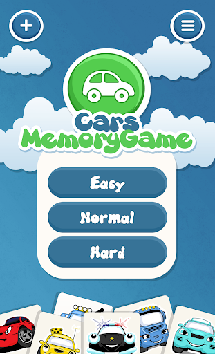 Cars memory game for kids