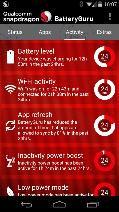 Snapdragon™ BatteryGuru - screenshot