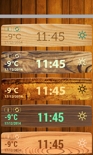 【免費個人化App】木數字的天气和时钟-APP點子