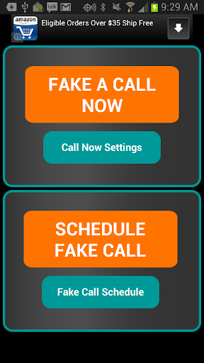 Fake-A-Call Free screenshot 1