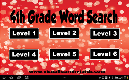 Word Search Fourth Grade