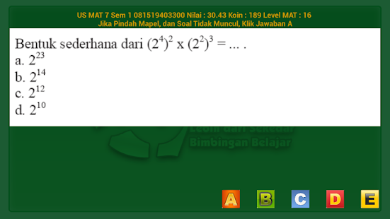 How to mod US Kelas 7 MAT Semester 1 1.3 mod apk for bluestacks