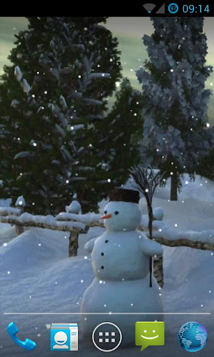Snowman Live Wallpaper HD