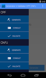 How to install Generator n Validator CPF CNPJ 6.1 apk for pc
