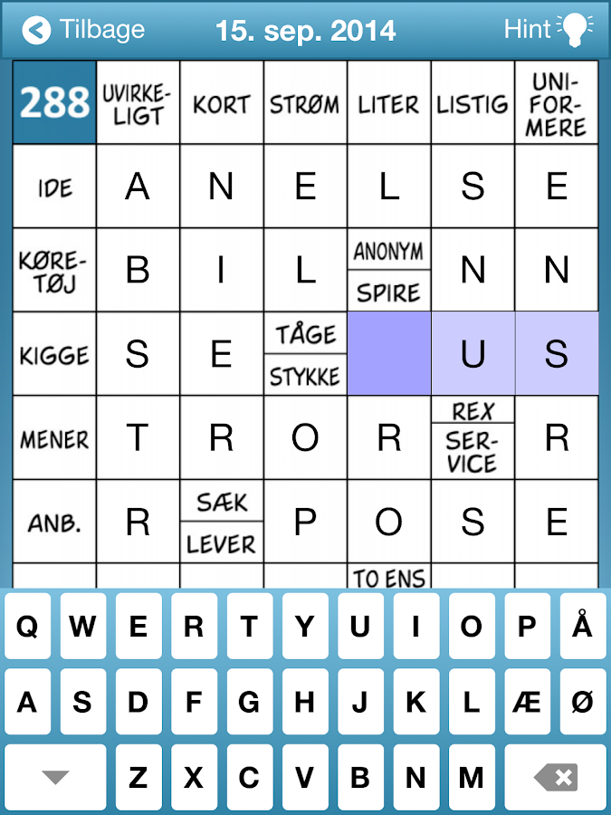 Krydsord.dk Androidapps på Google Play
