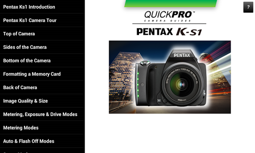 Guide to Pentax K-S1