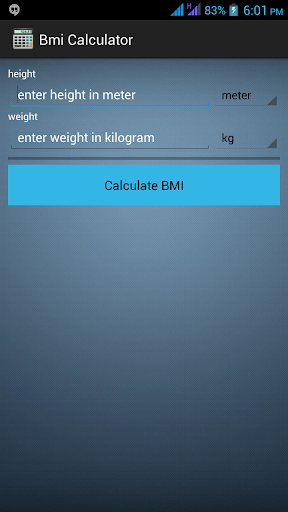 BMI calculator