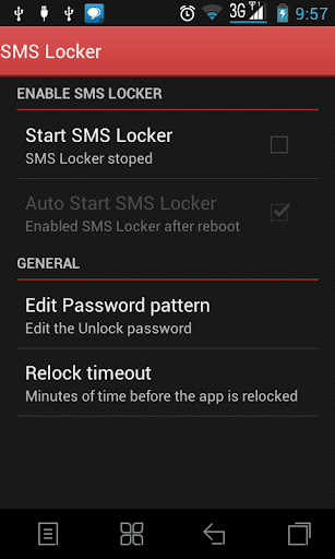 SMS lock