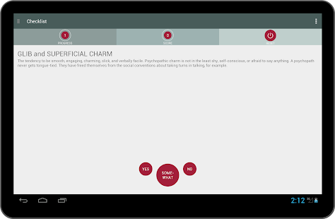 Psychopathy Checklist Screenshots 1