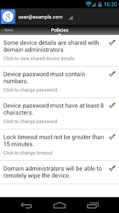 Google Apps Device Policy - screenshot thumbnail