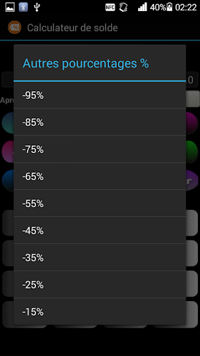 Calcul de solde et remise