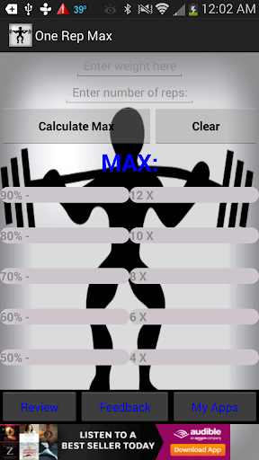 One Rep Max Calculator