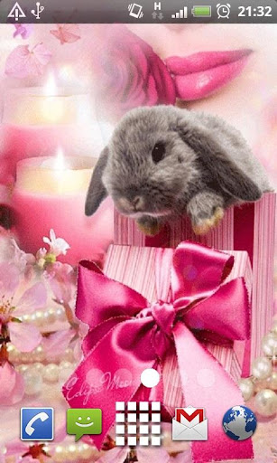 Pink Happy Easter Live Wallpap