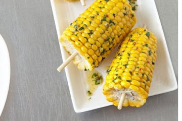 Corn with coriander butter