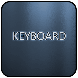 Blue Glass Keyboard Skin