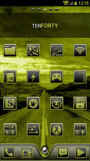 【免費個人化App】Serenity Launcher Theme Yellow-APP點子