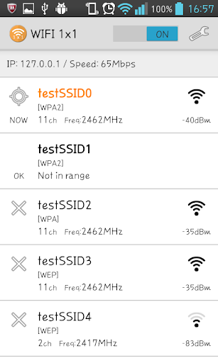 Wifi 1x1 Widget