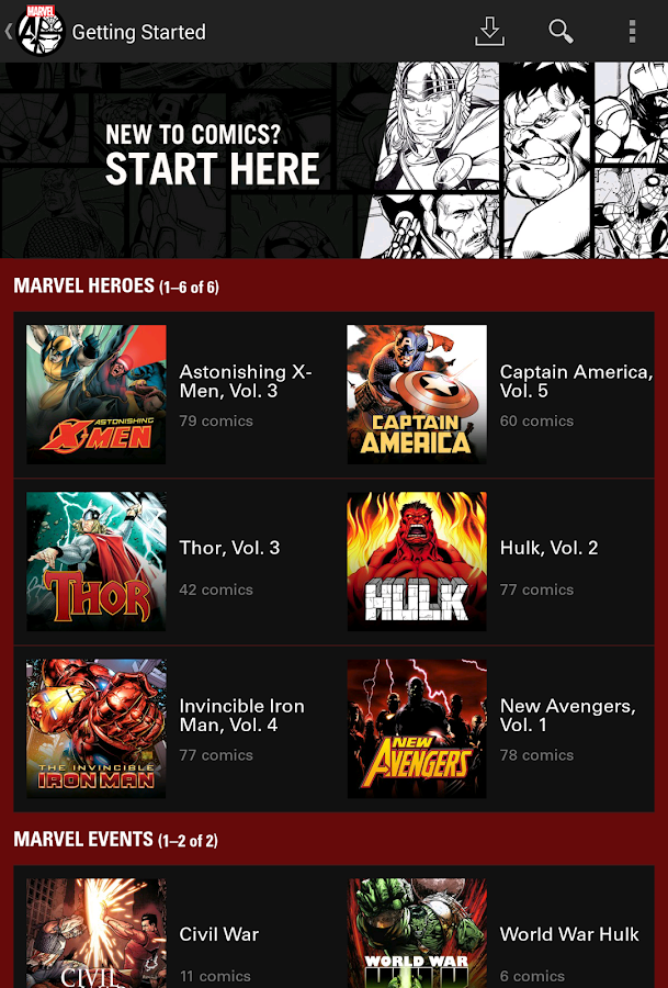 Marvel Comics - Android Apps on Google Play