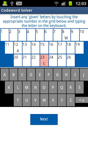 Codeword Solver