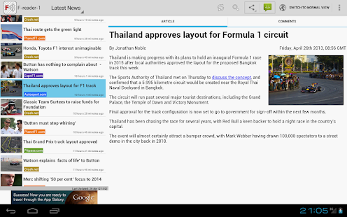 Freader1 - Formula Racing News(圖7)-速報App