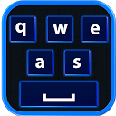 Neon Blue Keyboard mobile app icon