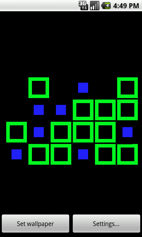 Binary Clock Wallpaper Screen 3