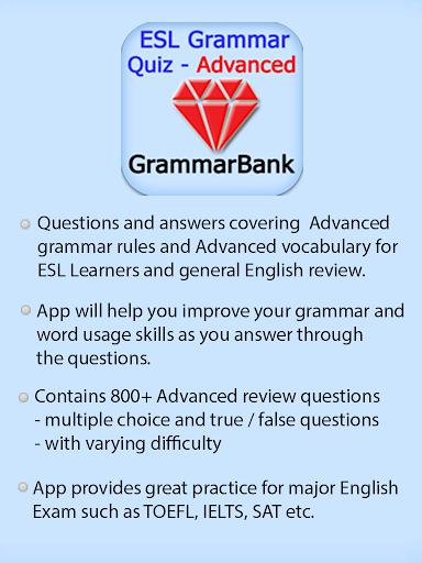 ESL Grammar Advanced Quiz