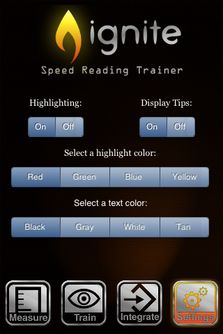 Speed Reading Trainer - screenshot