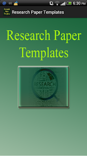 Research Paper Templates