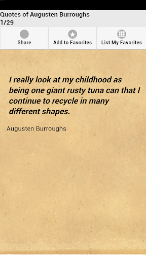 【免費娛樂App】Quotes of Augusten Burroughs-APP點子