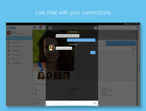 ดาวน์โหลด Zoosk - # 1 App เดท รุ่น Varies with device สำหรับ Android