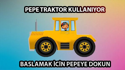 Pepee Traktör Kullanıyor