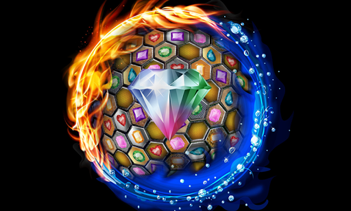 Jewels Blitz Gold Hexagon