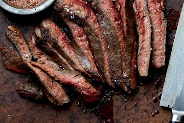Grilled Flank Steak with Chile Rub