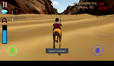 Camel race 3D poster 3