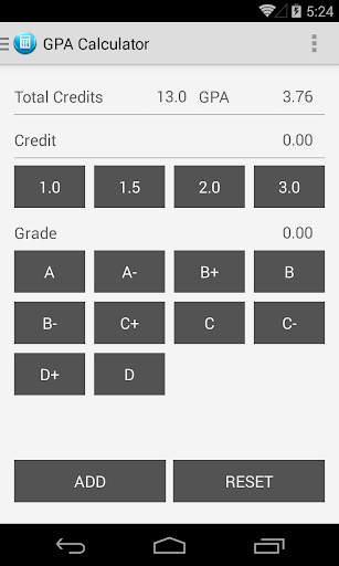 CGPA Calculator